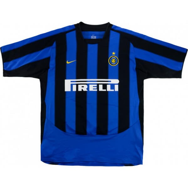 Tailandia Camiseta Inter Milan Primera equipación Retro 2003 2004 Azul